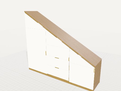 Under-stairs storage cabinets — 3D model